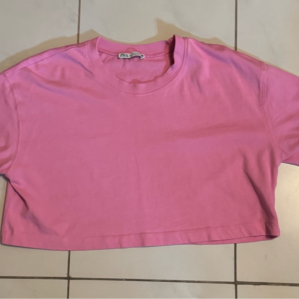 Zara Pink Crop Top